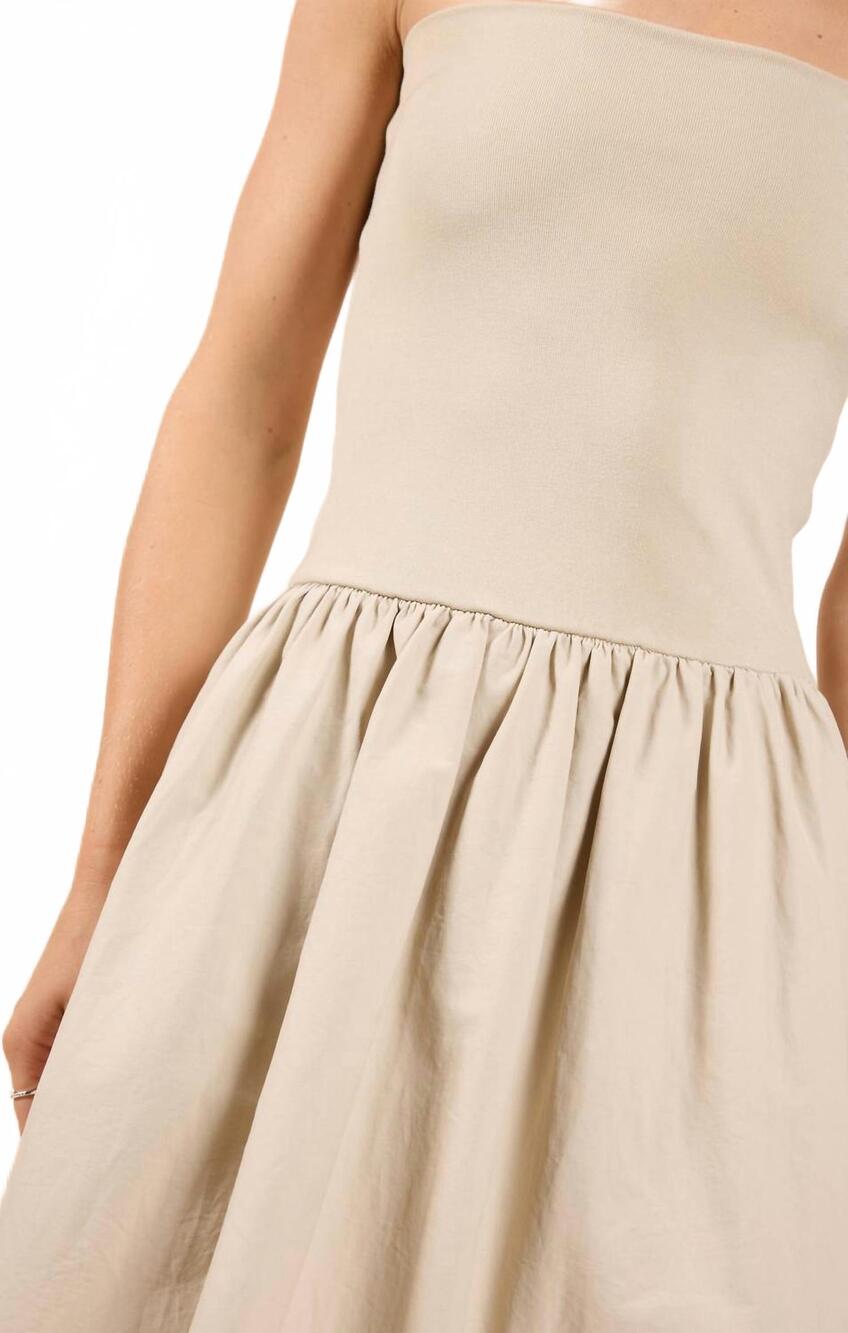 NEW SADIE & SAGE happier now strapless tube bubble dress in ash - Picture 8 of 10